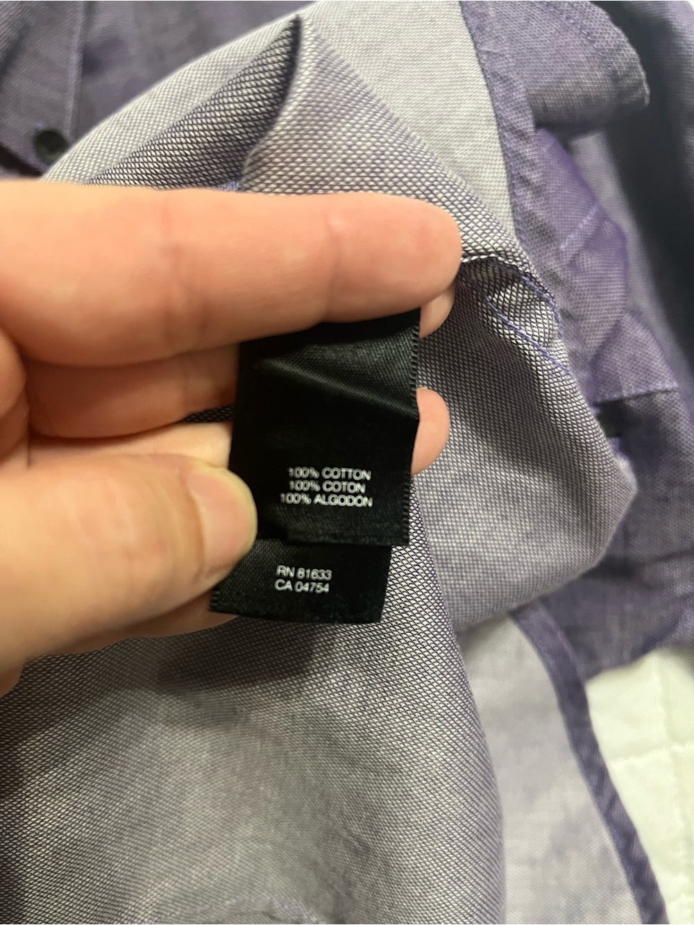 Kenneth Cole purple button down - Picture 4 of 4